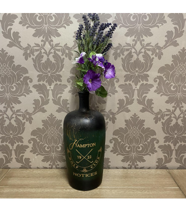 15" GLASS DECORATIVE VASE/BOTTLE