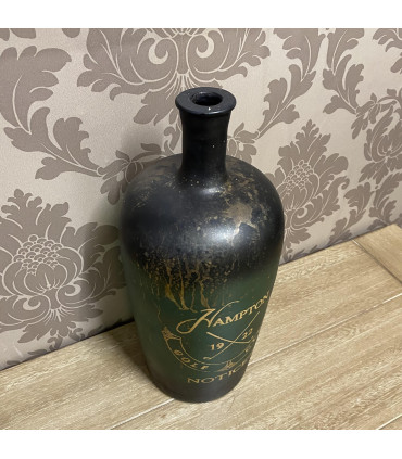 15" GLASS DECORATIVE VASE/BOTTLE