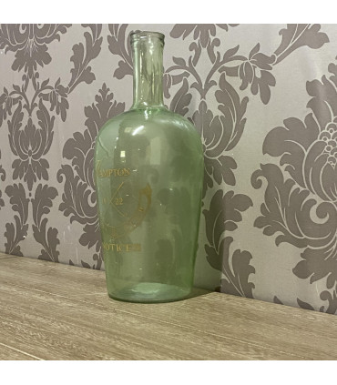 11" GLASS DECORATIVE VASE-RECYCLE GREEN