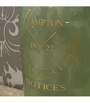 11" GLASS DECORATIVE VASE-RECYCLE GREEN