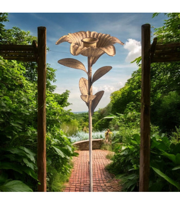 63CM GARDEN STAKE CANDLE HOLDER