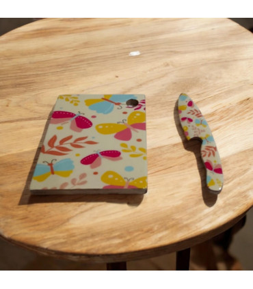 23CM CHOPPING BOARD WITH KNIFE