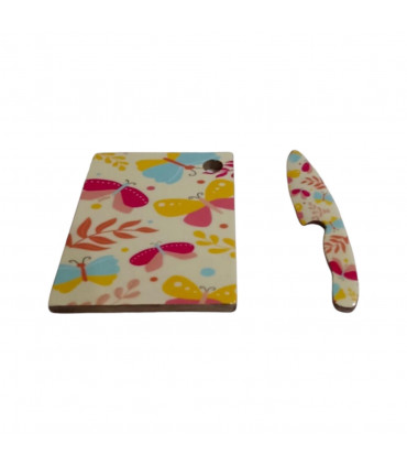 23CM CHOPPING BOARD WITH KNIFE