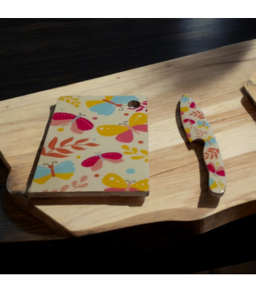 23CM CHOPPING BOARD WITH KNIFE