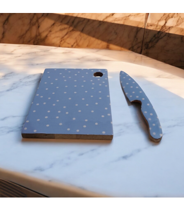 23CM CHOPPING BOARD WITH KNIFE