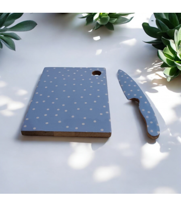 23CM CHOPPING BOARD WITH KNIFE