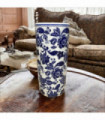 18" ROUND BLUE & WHITE UMBRELLA STAND