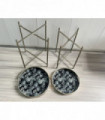 63/53CM SET 2 ROUND TABLES