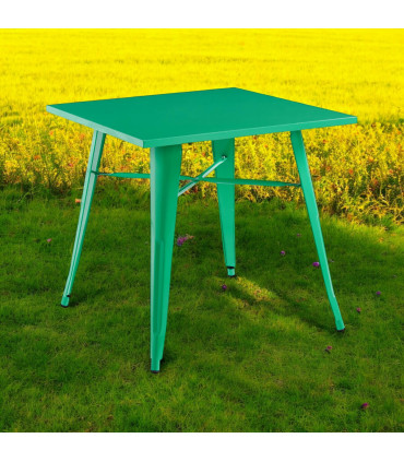 80X80X76CM GREEN METALTABLE