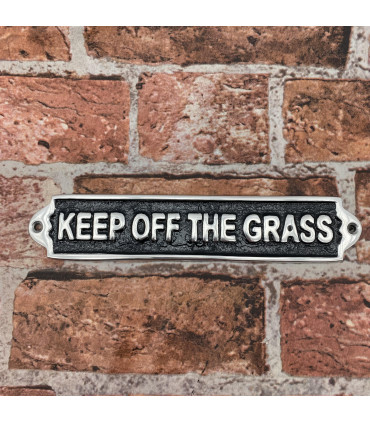 25CM ALUMINIUM KEEP OFF THE GRASS SIGN