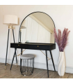 Akiko - Black Metal Arched Mirror - 95cm x 120cm