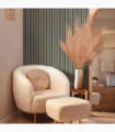 Grey Oak Acoustic Wall Panels 240cm x 60cm - 2 Pack