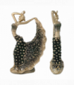 Indian Dancer Sculptures Stylish Design Resin Peacock Dancer Resin Peacock Dancer Handicraft for Bedroom Living Room