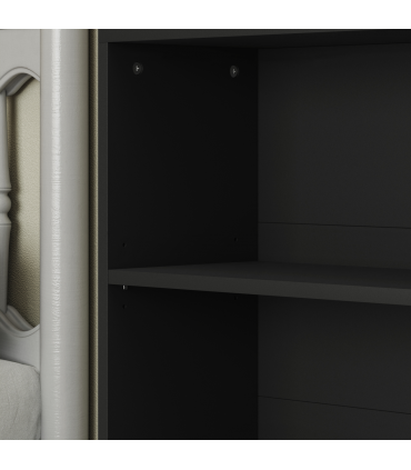 HOMCOM 6 Tier Bookshelf, Freestanding Bookcase with Adjustable Shelves, Black