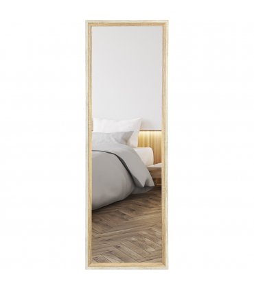 HOMCOM Full Length Mirror, Standing Leaning Wall, 163 x 53 cm, Oak