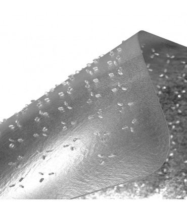 Cleartex TrYlok Rectangular Lipped PVC Chair  Mat for Low Pile Carpets up to 6mm - 120 x 90cm