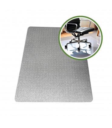 Cleartex® TrYlok® Rectangular PVC Chair  Mat for Low Pile Carpets up to 6mm - 90 x 120cm