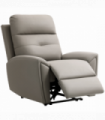HOMCOM Recliner Armchair, Manual Reclining Chair for Living Room, Grey