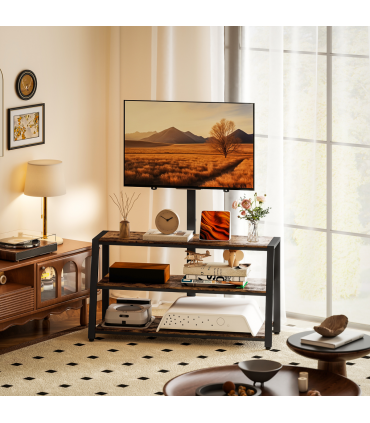 HOMCOM TV Stand Cabinet with Swivel Bracket for 32 - 65 Inch TVs