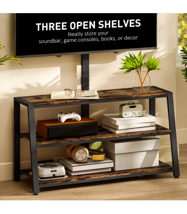 HOMCOM TV Stand Cabinet with Swivel Bracket for 32 - 65 Inch TVs