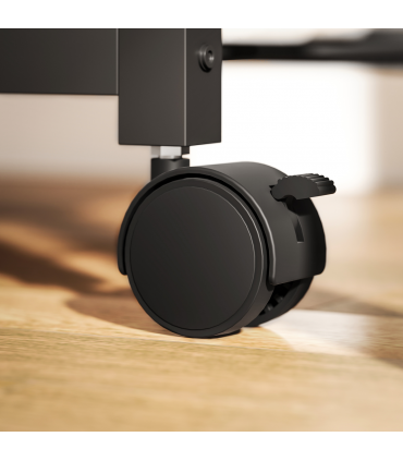 HOMCOM 4-Tier Mobile Printer Stand with Power Outlets for Home Office