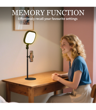 HOMCOM Bedside Table Lamp with 5 Colour Modes & 10 Brightness Levels, Black