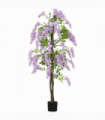 HOMCOM Artificial Wisteria Flower with 756 Leaves and 54 Flowers, Purple