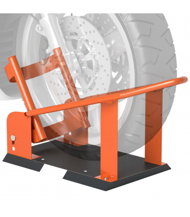 HOMCOM 816.5 kg Motorcycle Wheel Chock, Motorcycle Front Wheel Chock Holder