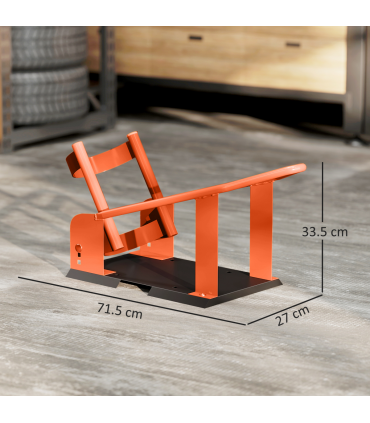 HOMCOM 816.5 kg Motorcycle Wheel Chock, Motorcycle Front Wheel Chock Holder