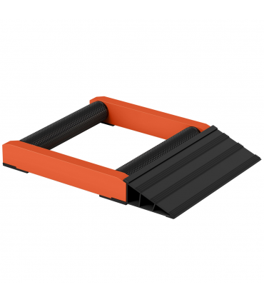 HOMCOM Motorcycle Wheel Roller Stand for Tyre Cleaning and Chain Lubrication