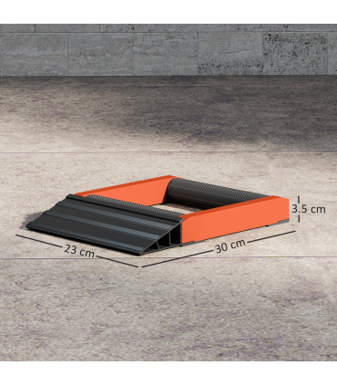 HOMCOM Motorcycle Wheel Roller Stand for Tyre Cleaning and Chain Lubrication