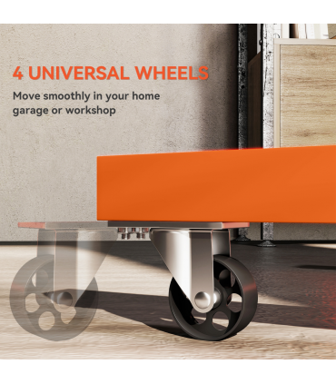 HOMCOM 570 kg Rotating Engine Stand with Adjustable Head, Orange