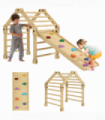 AIYAPLAY 3 in 1 Kids Climbing Set, Foldable Toddler Climbing Toys with Ramp