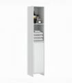 HOMCOM Narrow Bathroom Cabinet, Slim Bathroom Cupboard, White