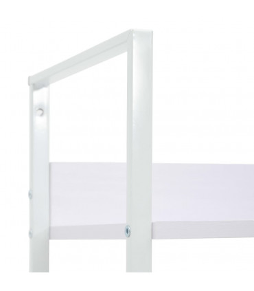 5-Layer Book Shelf White 60x27.6x158.5 cm Engineered Wood