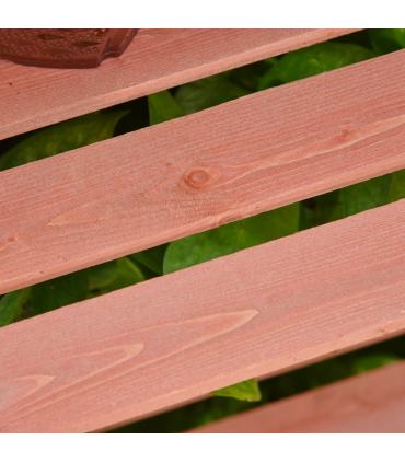 Wood Cold Frame Greenhouse for Plants PC Board Orange 80cm x 46.5cm x 138cm