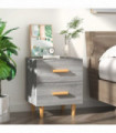 Bed Cabinet Grey Sonoma 40x35x47.5 cm