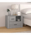 Bedside Cabinet Grey Sonoma 60x36x45 cm Engineered Wood