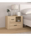 Bedside Cabinet Sonoma Oak 60x36x45 cm Engineered Wood