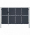 Garden Gate Steel 350x150 cm Anthracite