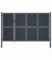 Garden Gate Steel 350x175 cm Anthracite