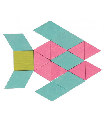 LELIN WOODEN MOSAIC BLOCKS 250PCS L10263