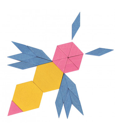 LELIN WOODEN MOSAIC BLOCKS 250PCS L10263