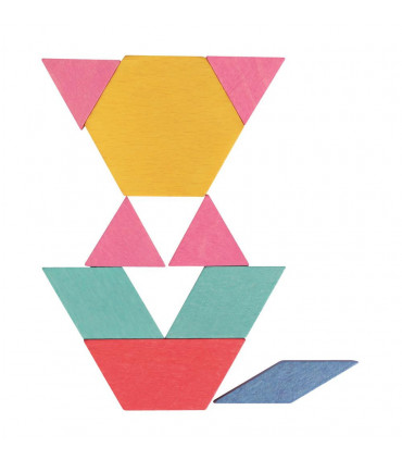 LELIN WOODEN MOSAIC BLOCKS 250PCS L10263