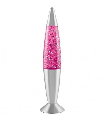 Global Gizmos 16 Inches Tall Pink Glitter Lamp- 48620