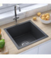 Handmade Kitchen Sink Black Stainless Steel