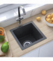 Handmade Kitchen Sink Black Stainless Steel