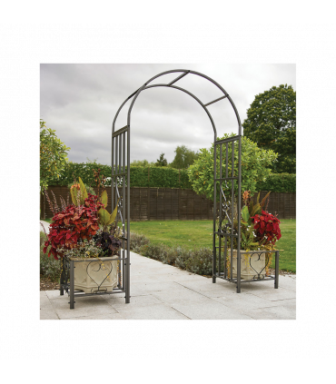 Huntingdon Ornamental Arch with Planters