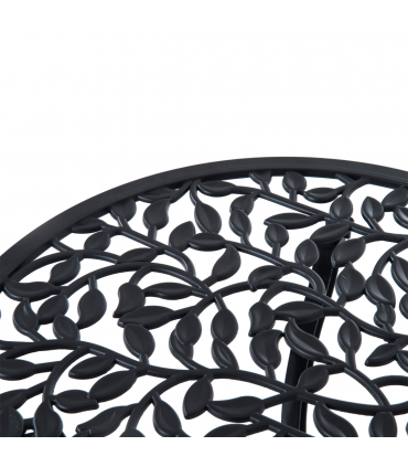 Cast Aluminium 3 Pcs Bistro Set-Black