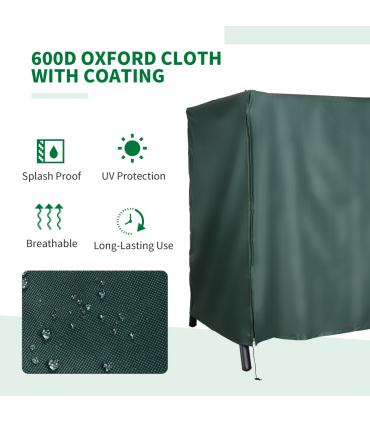 164cm Height Oxford Polyester Waterproof Swing Chair Cover Green
